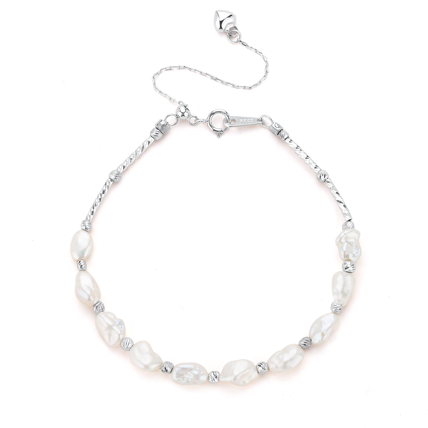 4-6mm Freshwater Keshi Pearl Necklace and Bracelet Set