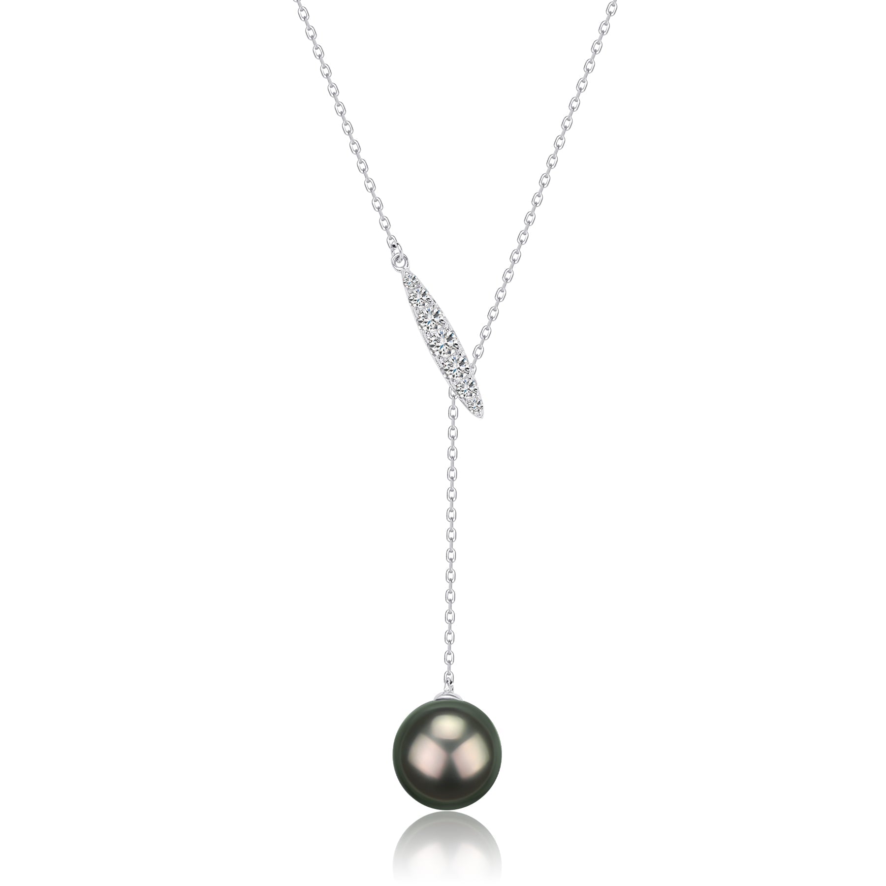 11-12mm Tahitian Pearl Y-Knot Necklace