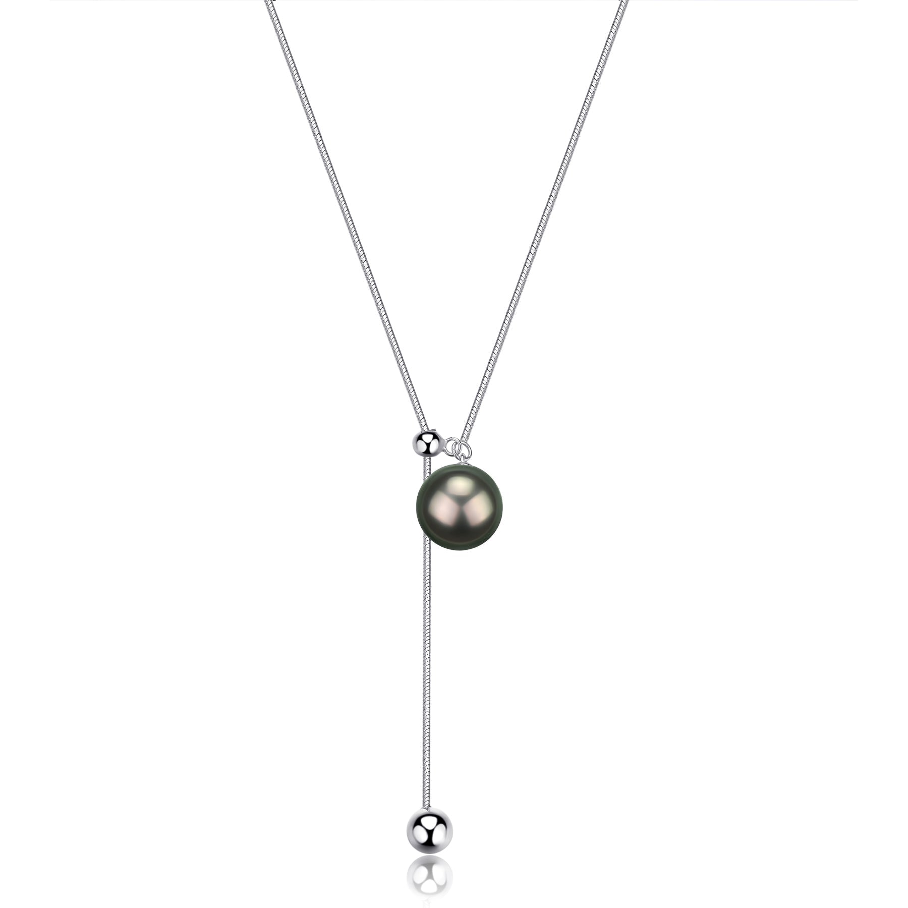 11-12mm Tahitian Pearl Clavicle Chain Necklace