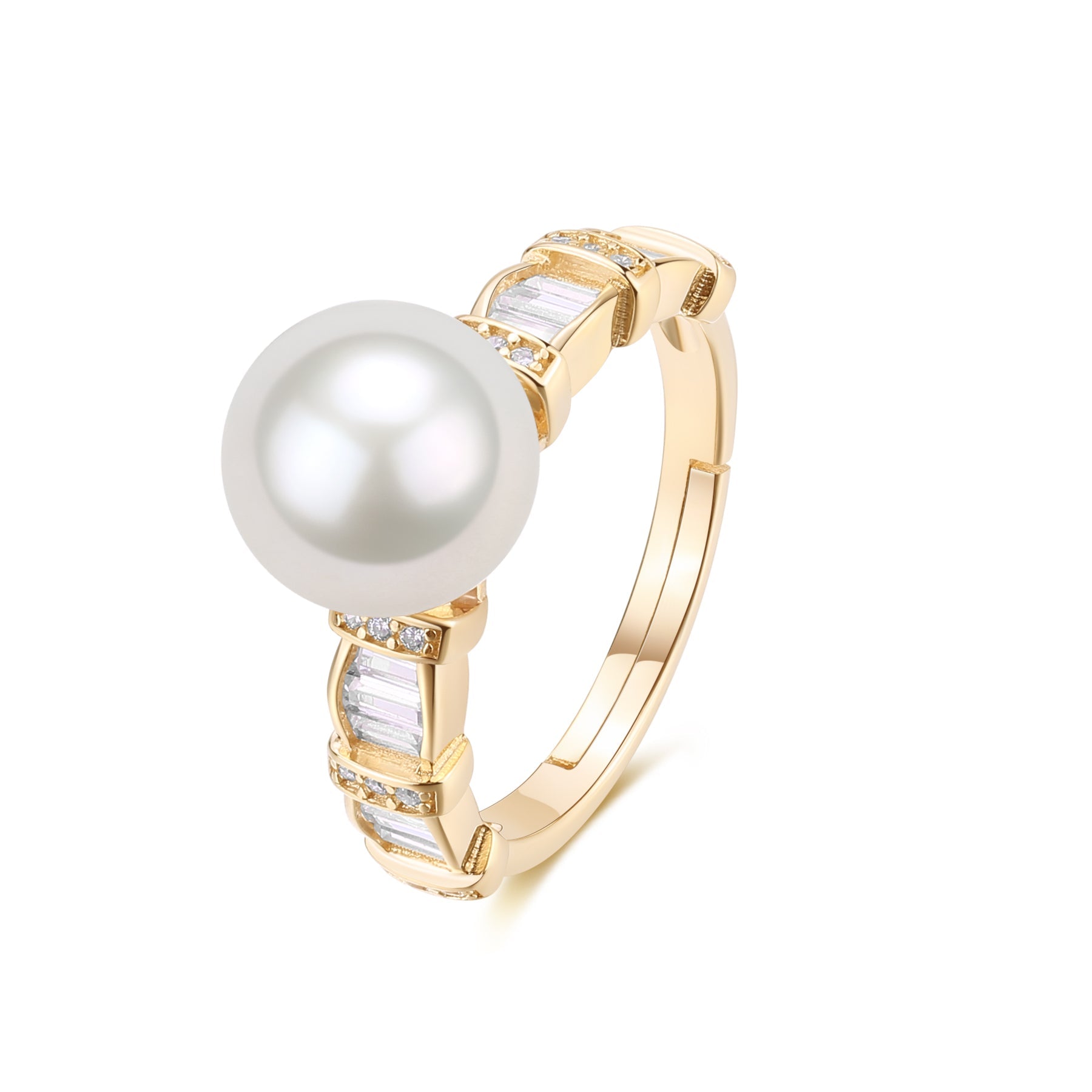 9-10mm Freshwater Pearl & Amanda Ring