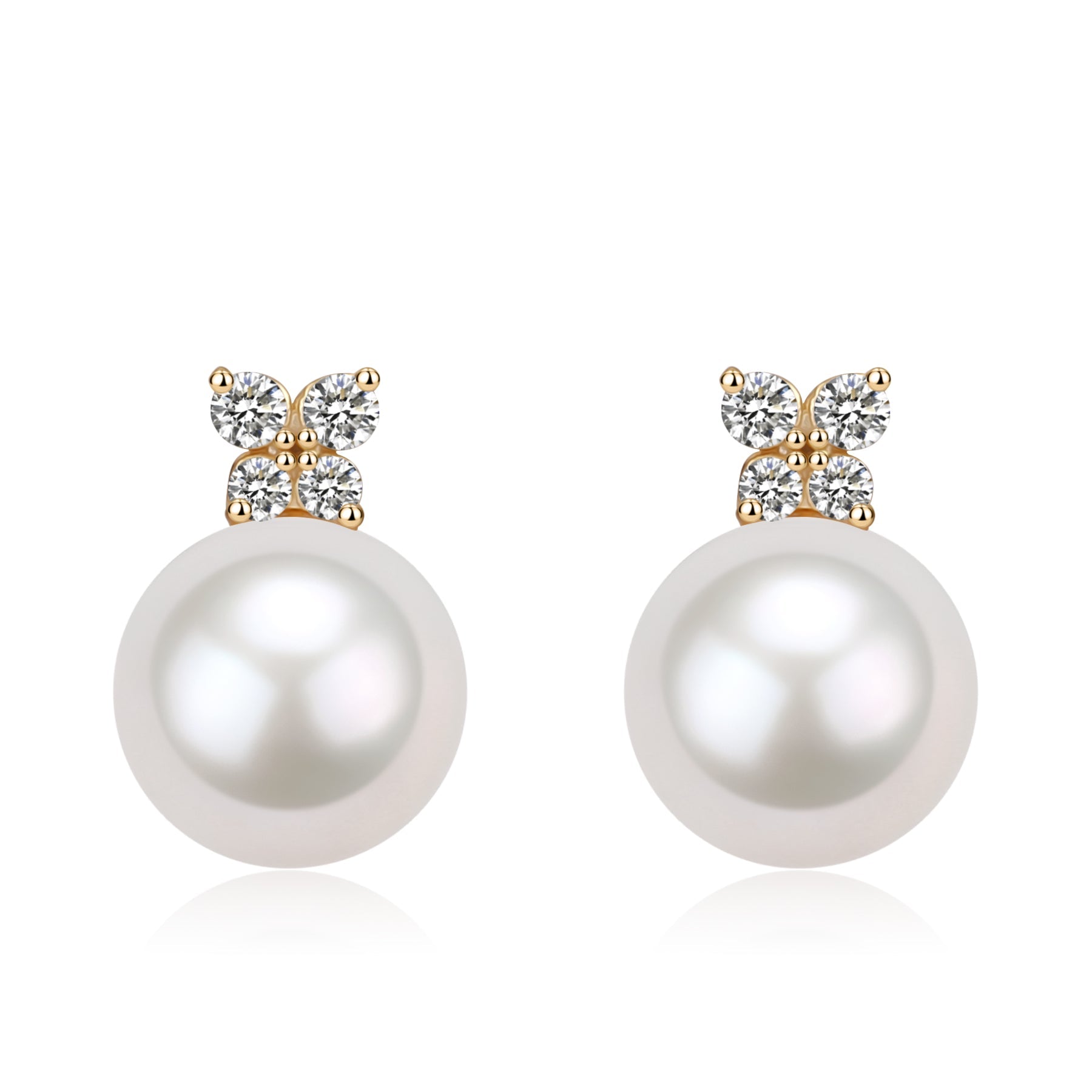 10-11mm Freshwater Pearl Shiny Earrings