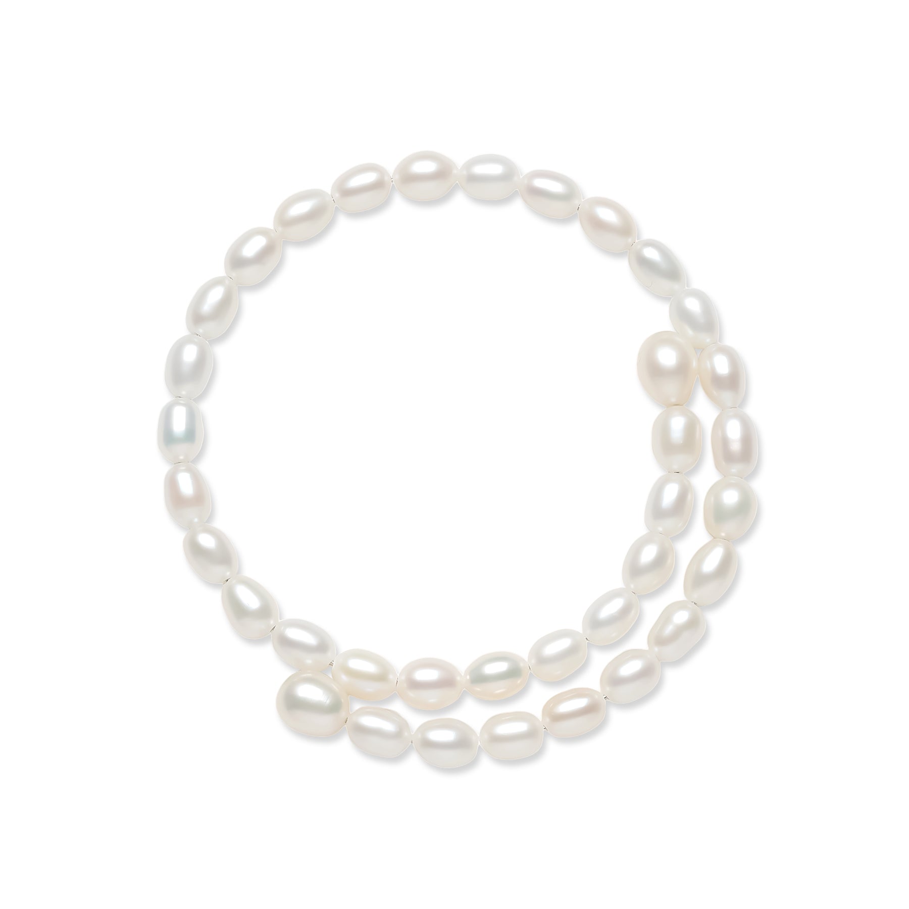 6-7mm Freshwater Rice Pearls Bracelet