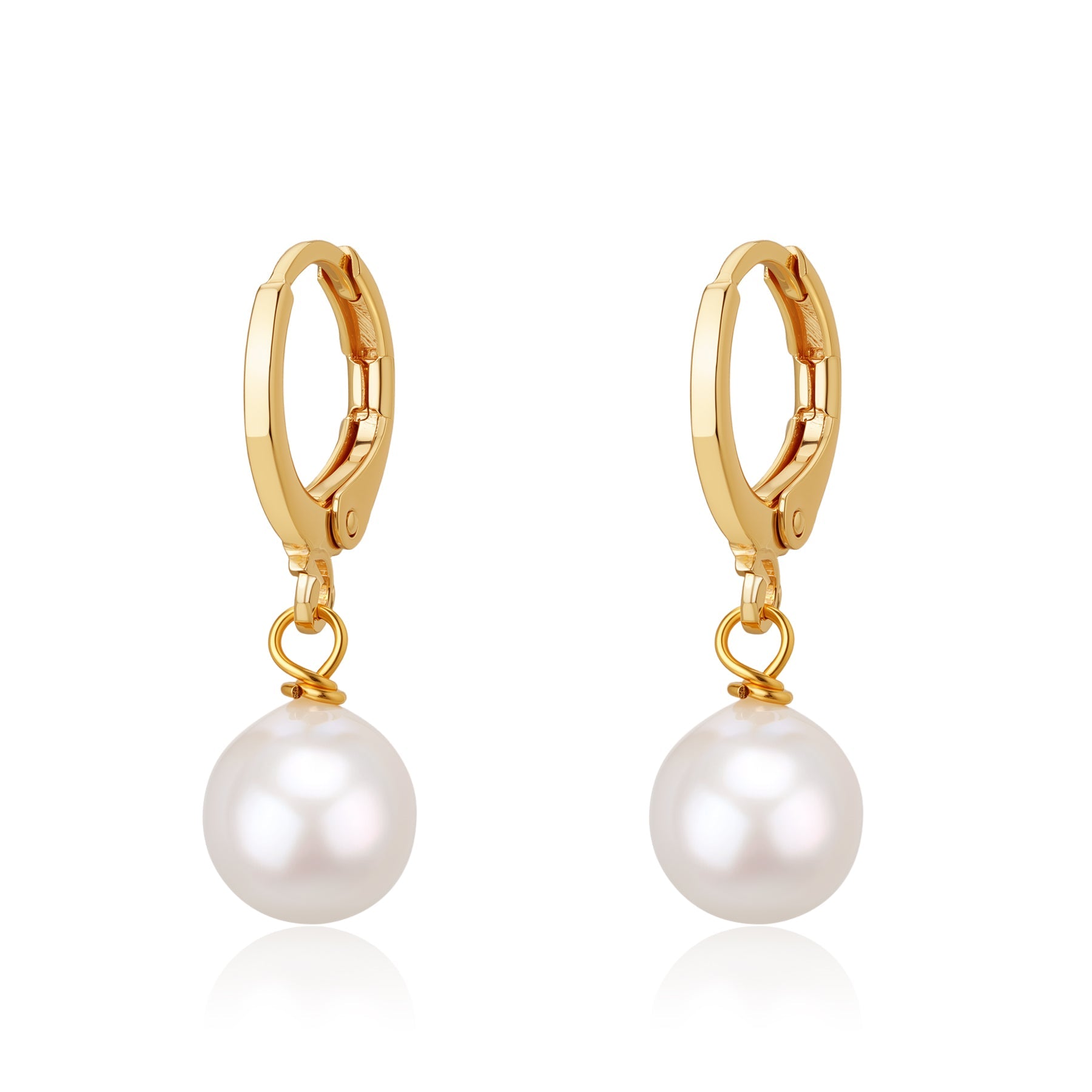 Freshwater Pearl Classic Hoop Earrings
