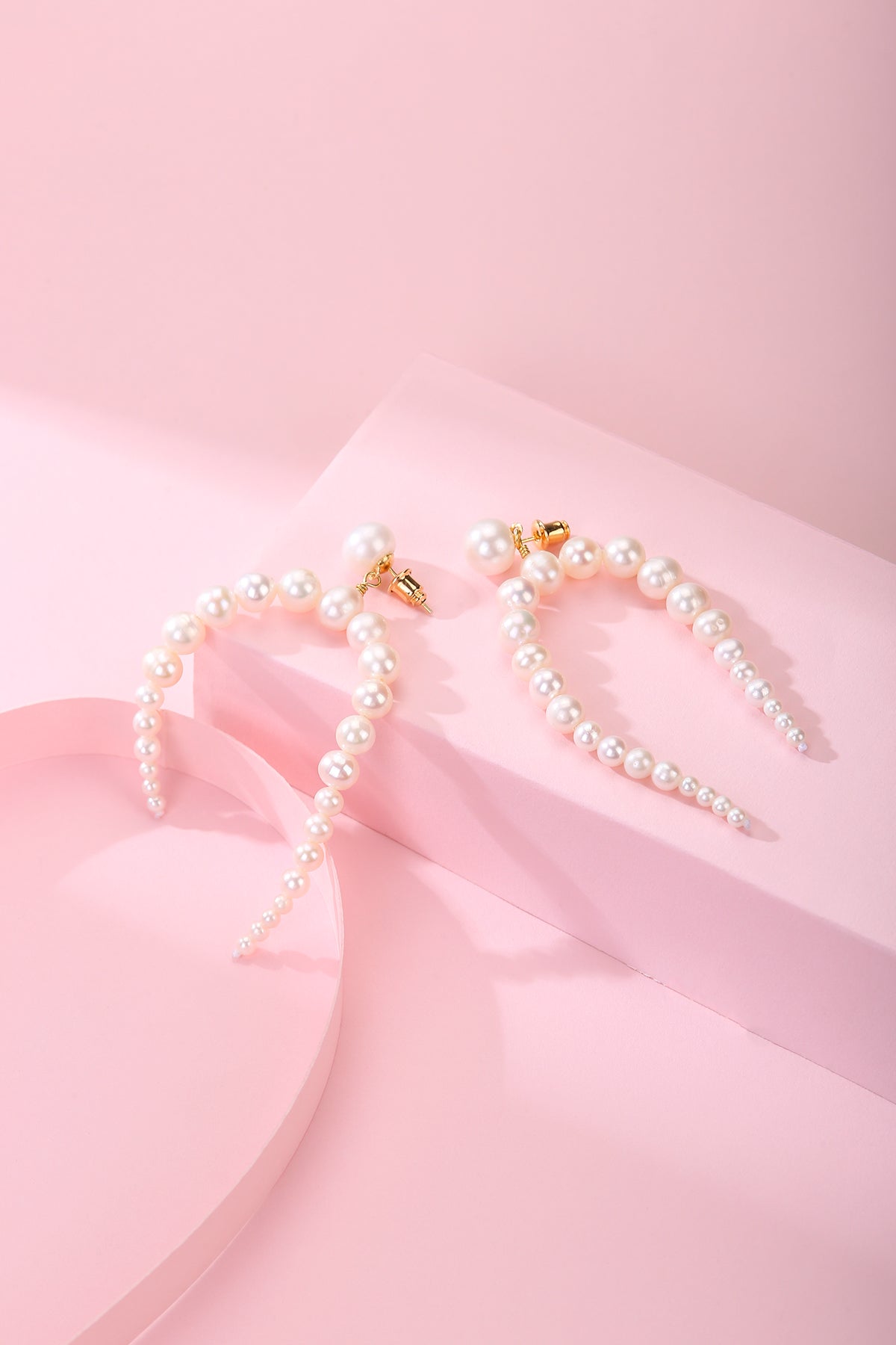 Dynamic Freshwater Pearl Drop Earrings