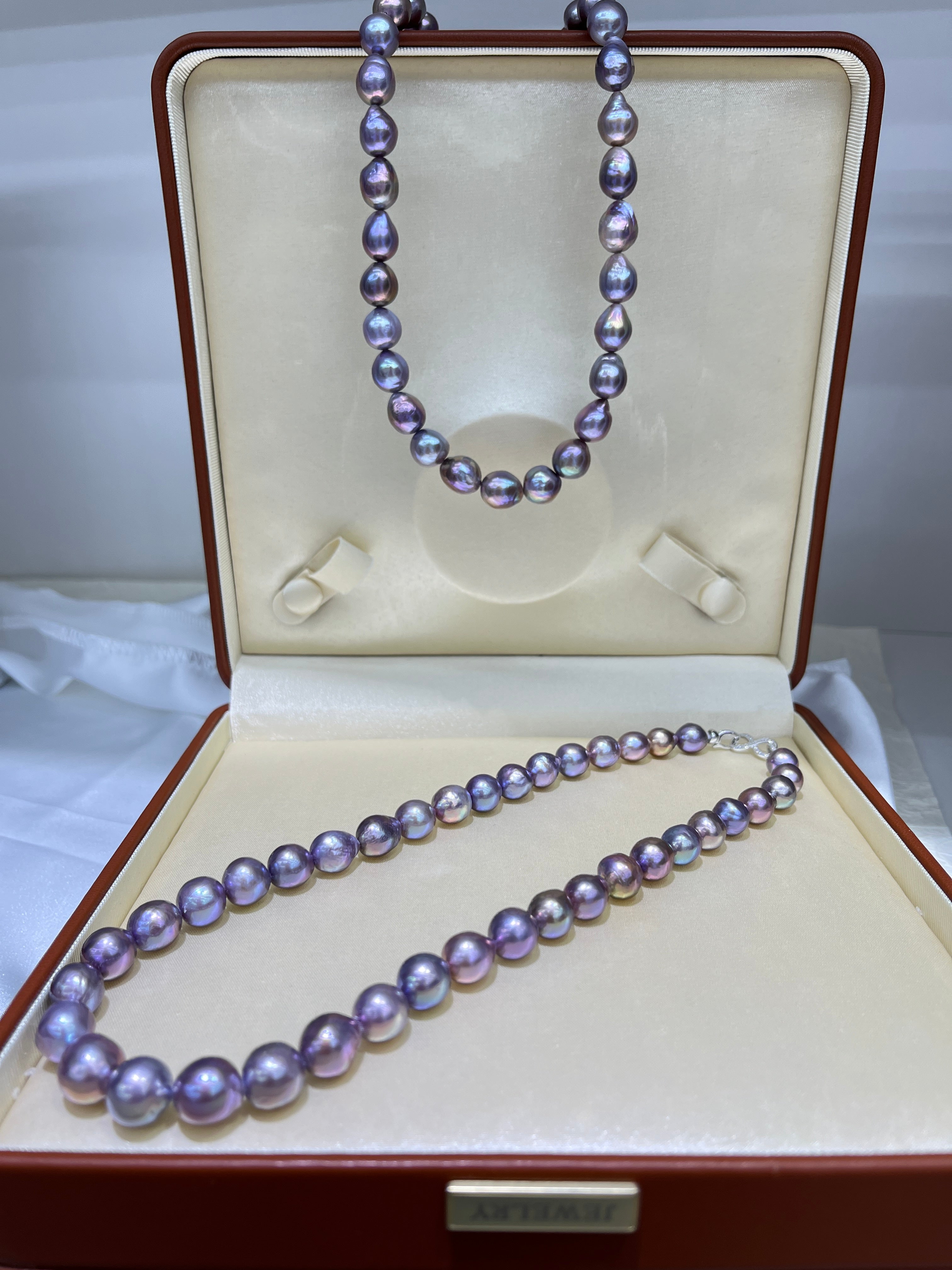 Aurora Colorful Iridescent Baroque Pearl Strand