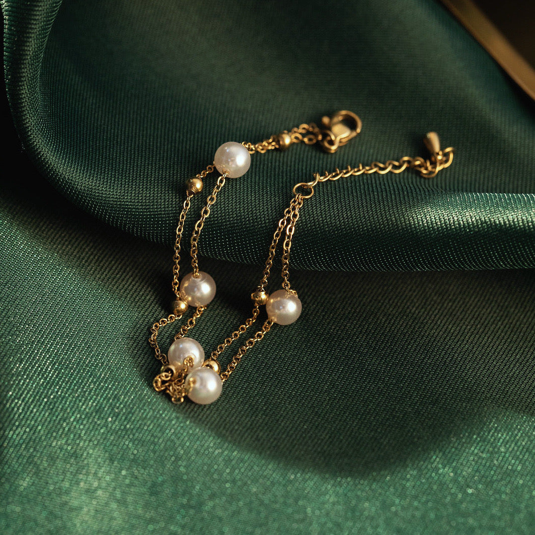 Layered Freshwater Pearl Bracelet