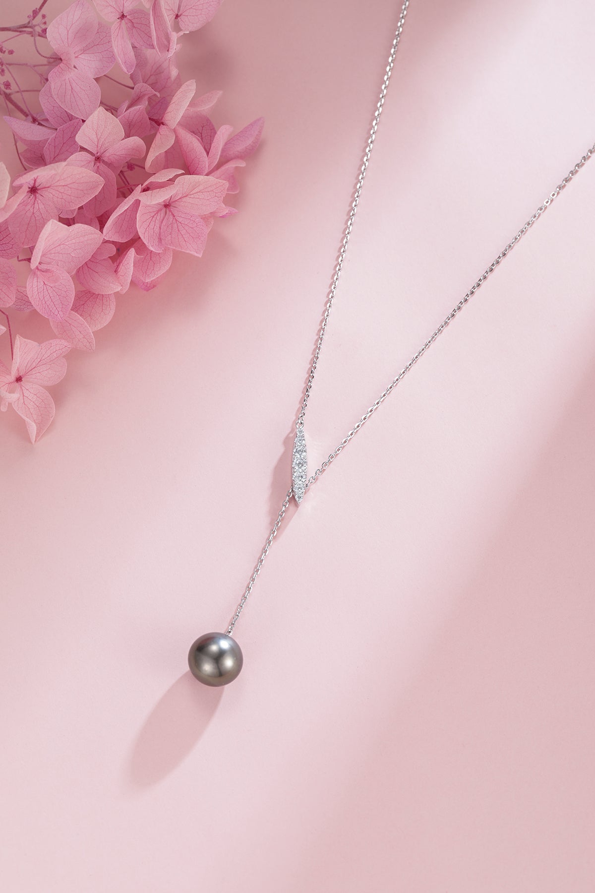 11-12mm Tahitian Pearl Y-Knot Necklace