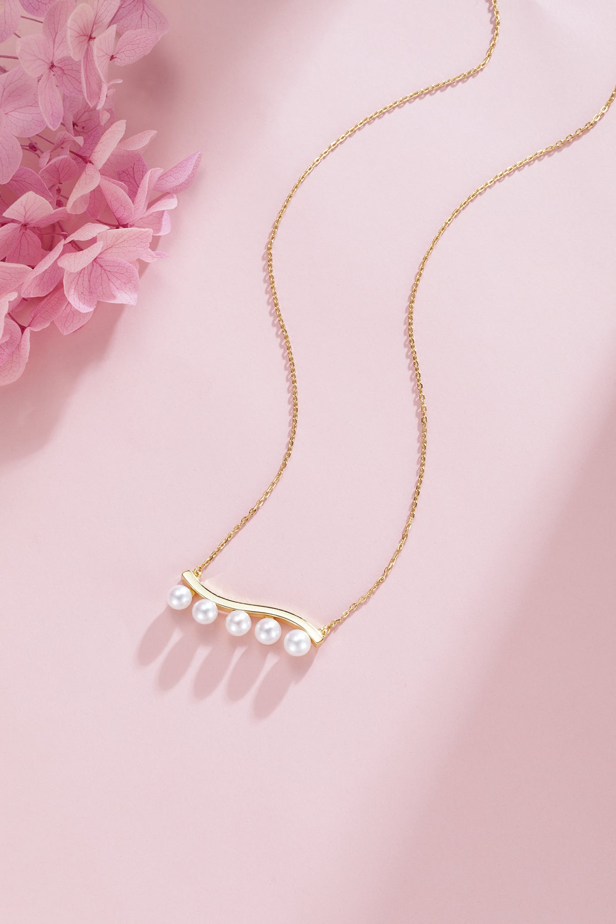 5-6mm Waving Smile Pearls Necklace