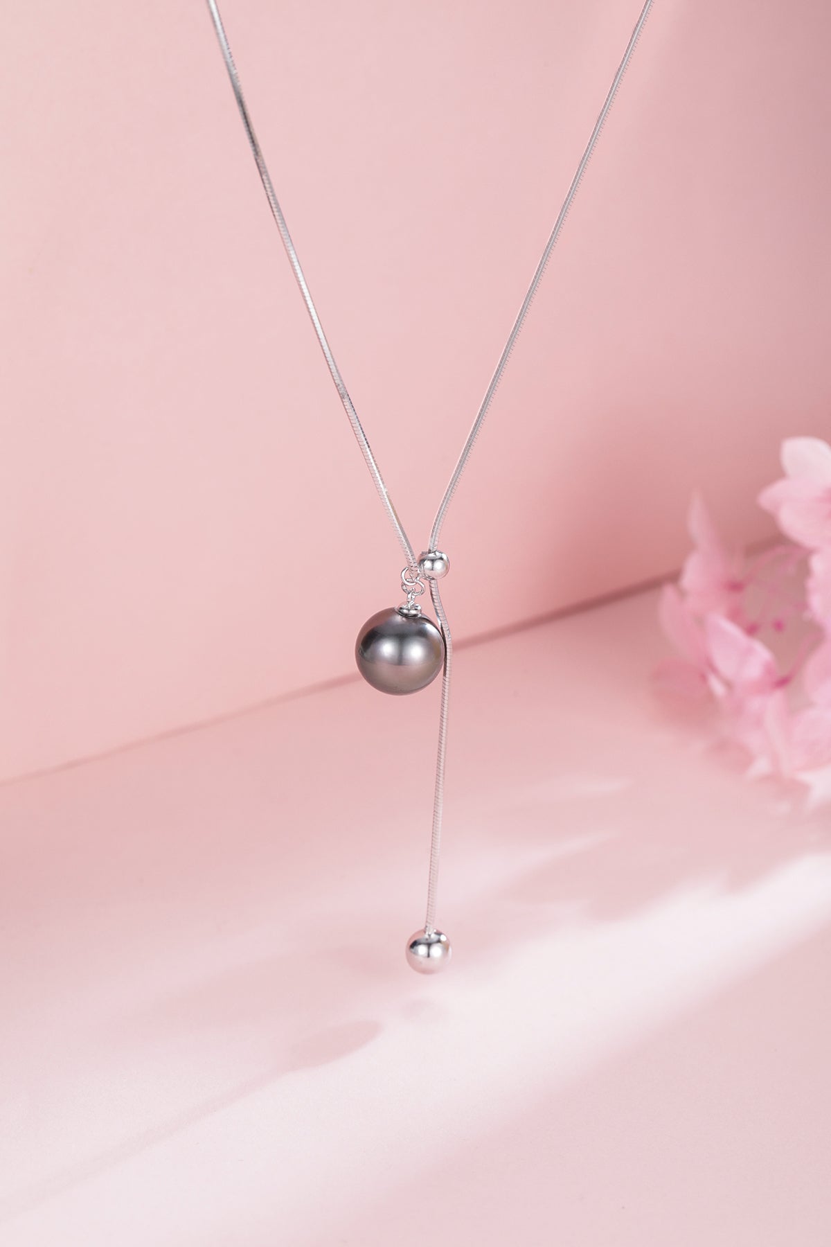 11-12mm Tahitian Pearl Clavicle Chain Necklace