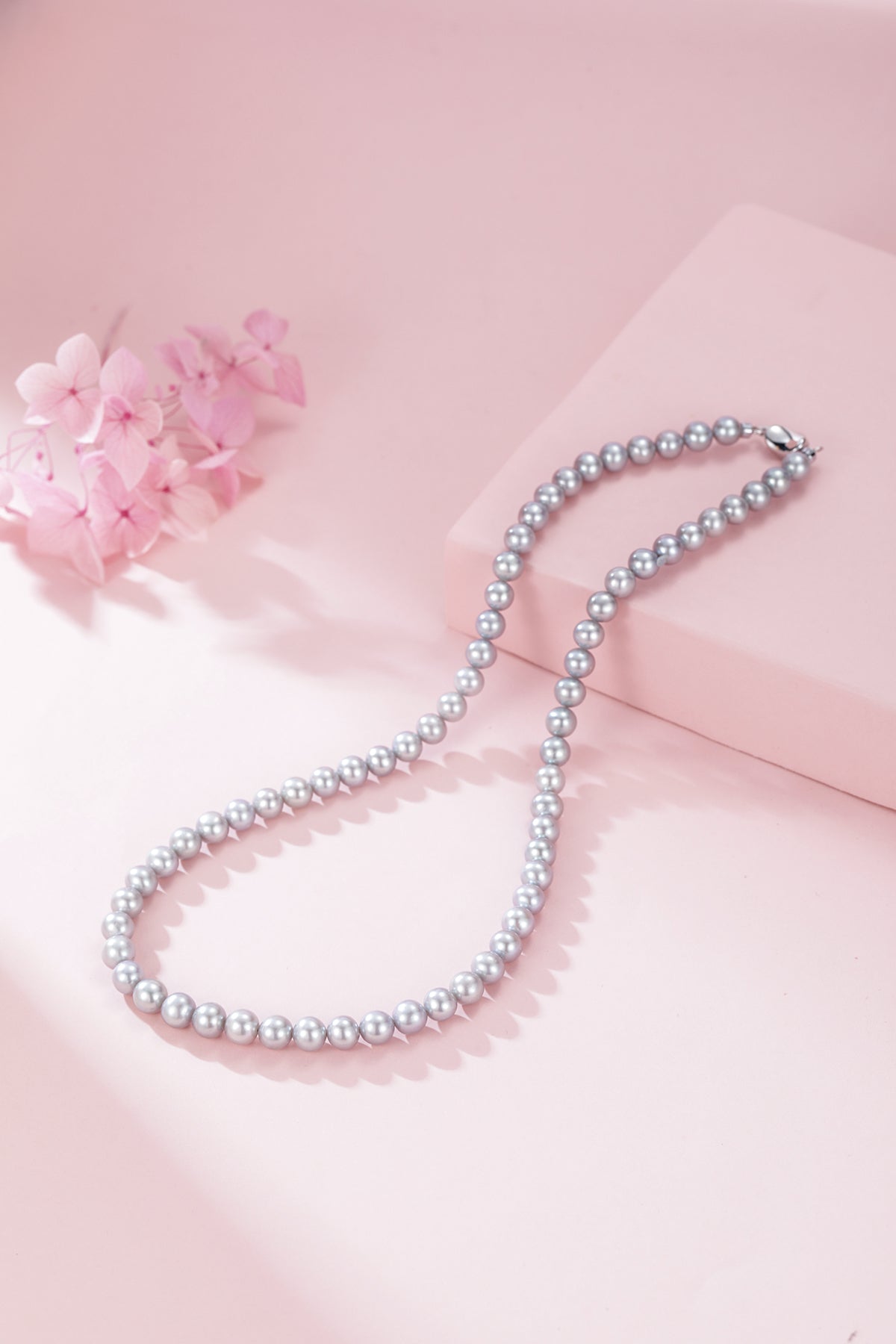 5-6mm Grey Freshwater Pearl Strand Necklace