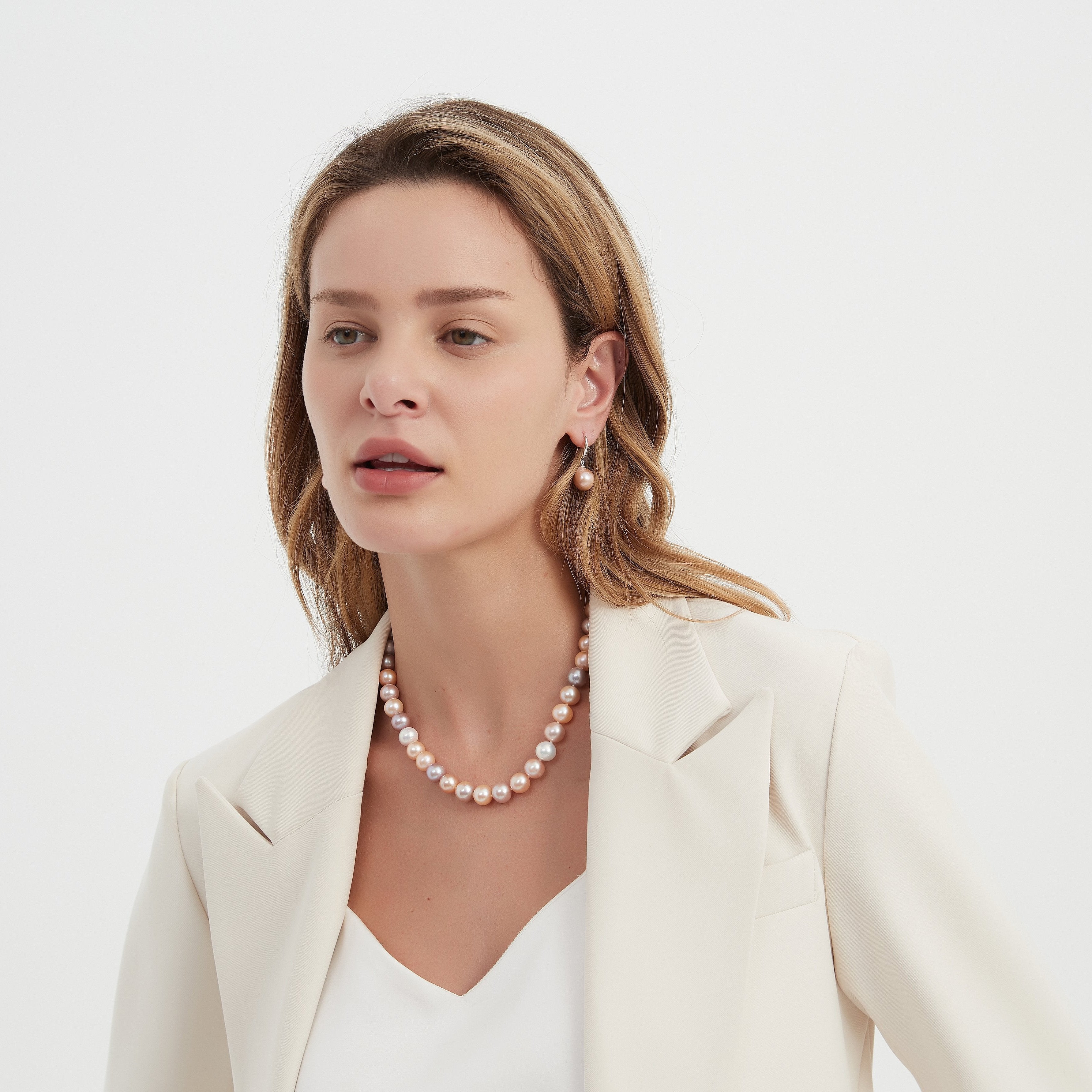 Classic Hook Pink Baroque Pearl Earrings