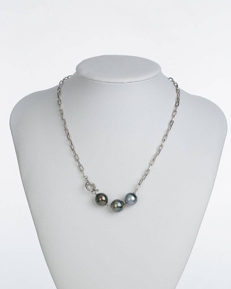 10-11mm Tahitian South Sea Pearl Pendant Necklace