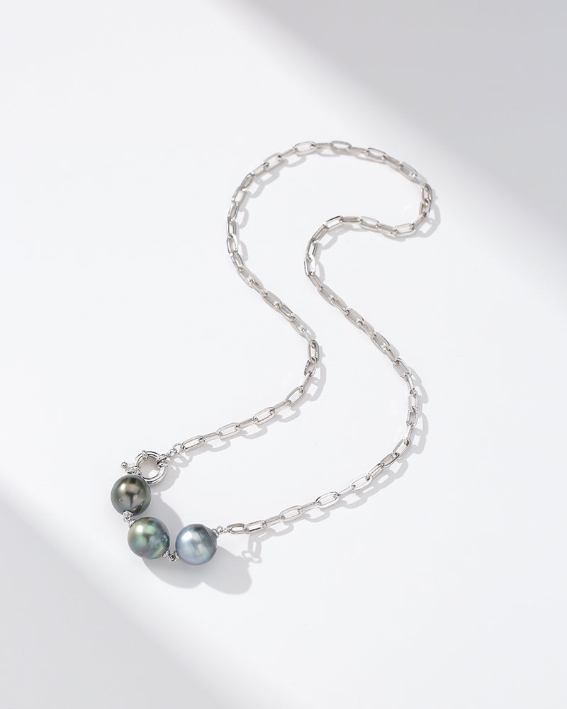 10-11mm Tahitian South Sea Pearl Pendant Necklace