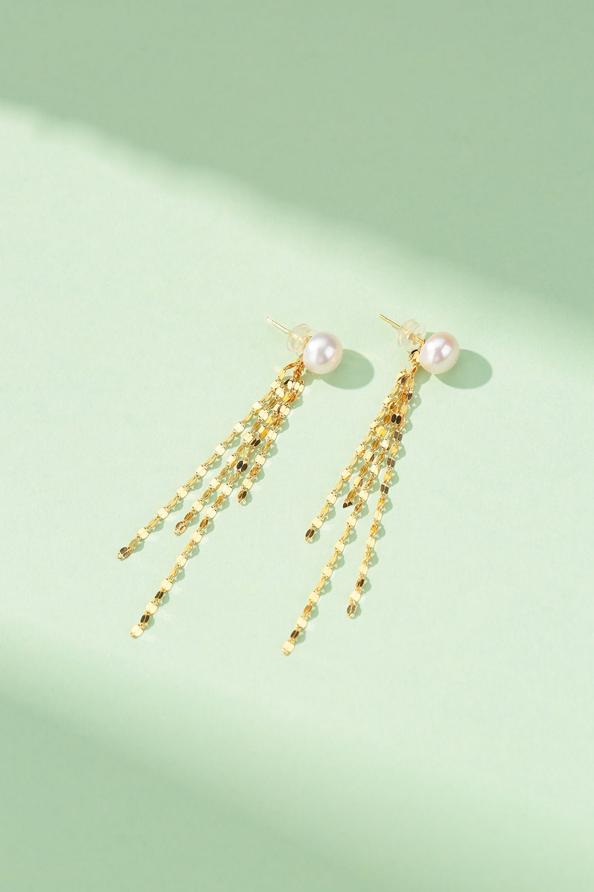 6-7mm Freshwater Pearl & Tassel Earrings