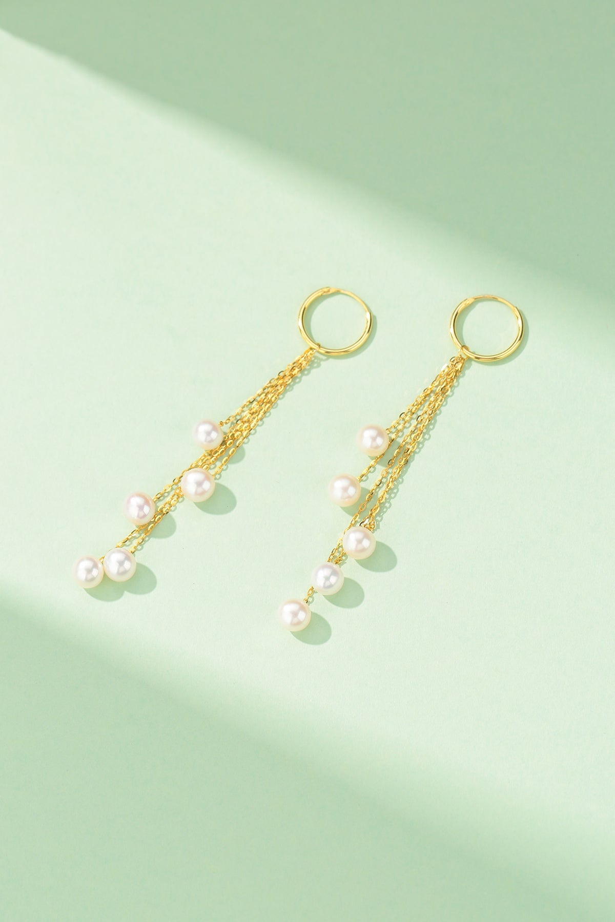 5-6mm Freshwater Pearl & Saskia Earrings