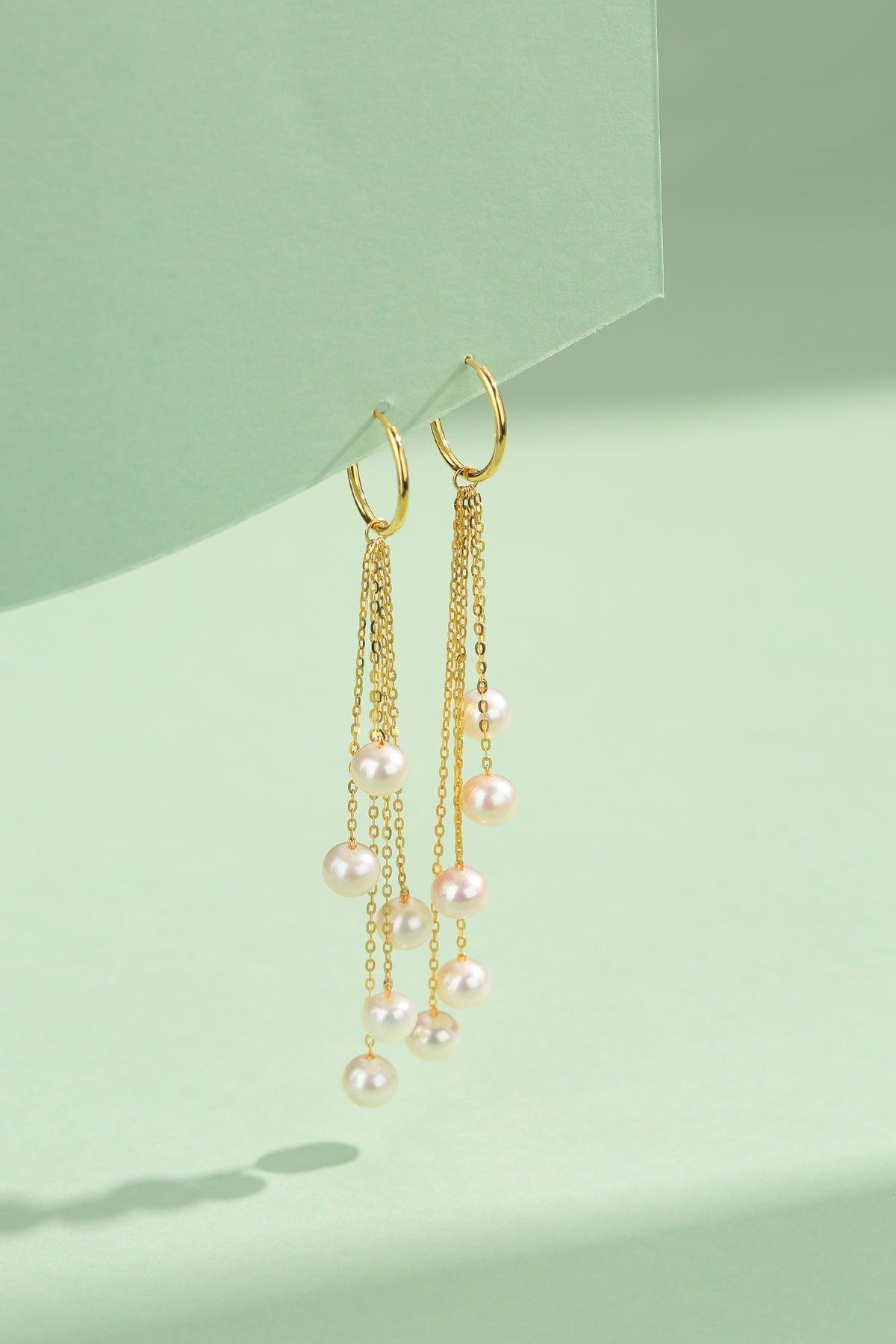5-6mm Freshwater Pearl & Saskia Earrings