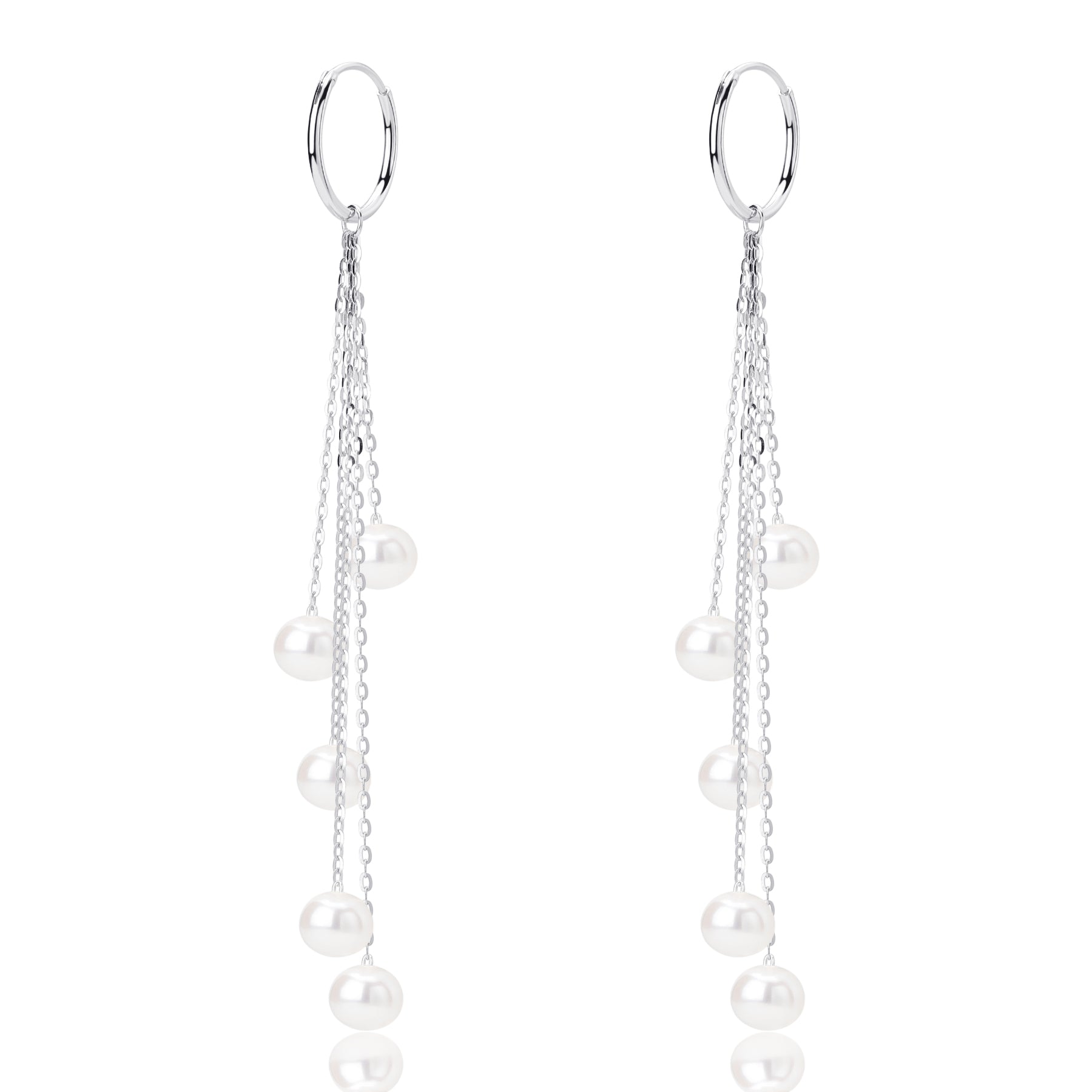 5-6mm Freshwater Pearl & Saskia Earrings