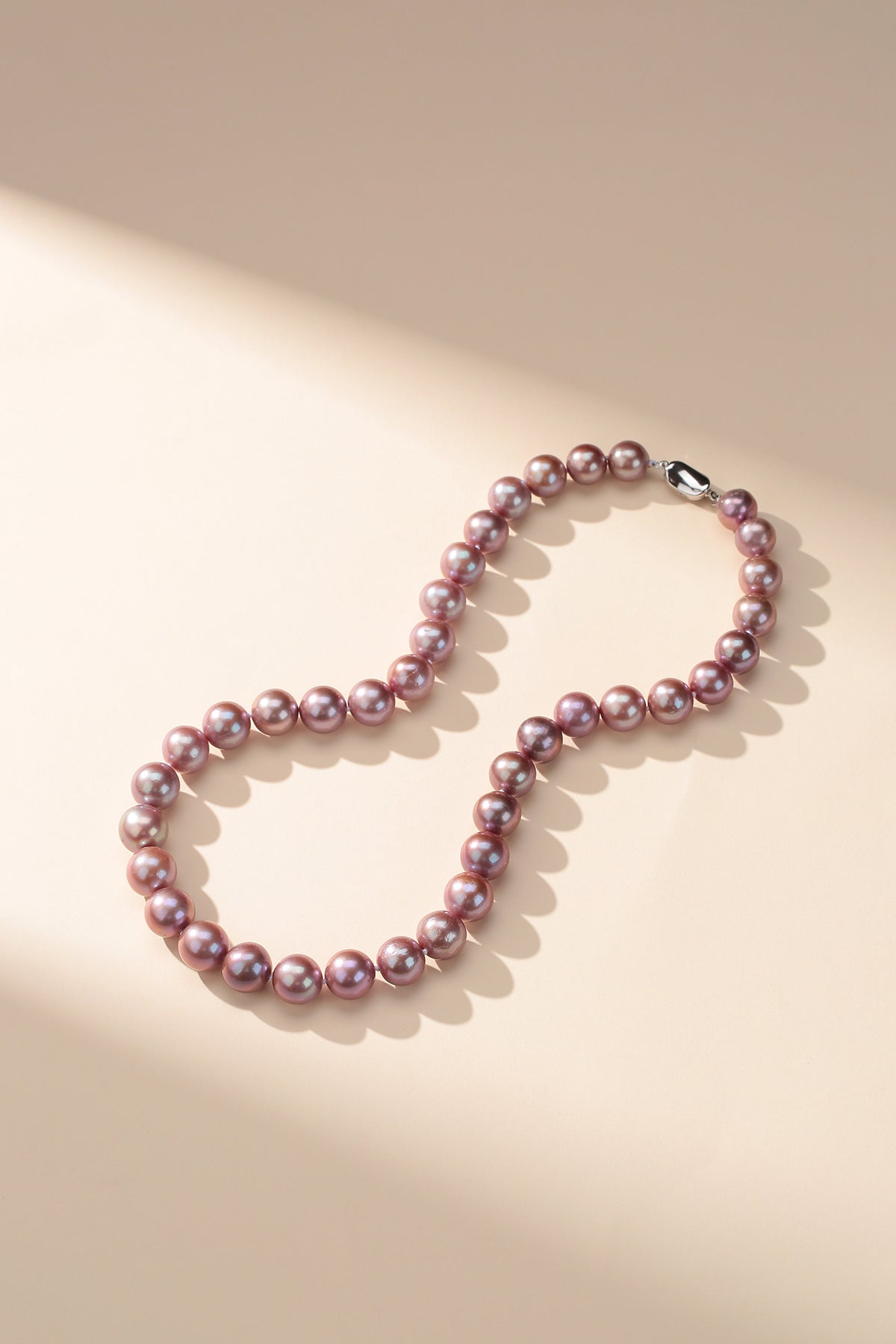 9-11mm Purple Freshwater Pearl Necklace