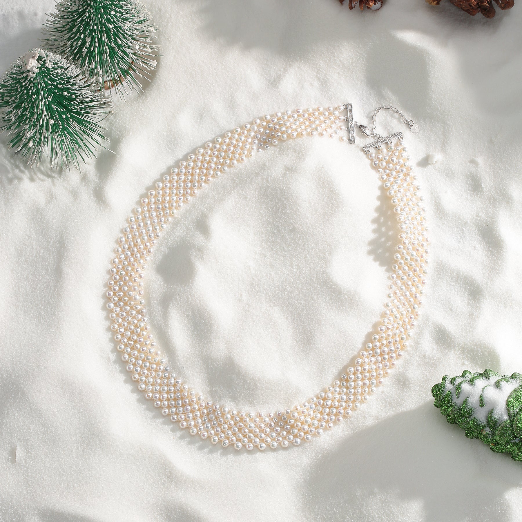 3-4mm Freshwater Pearl Multi-Layered Necklace