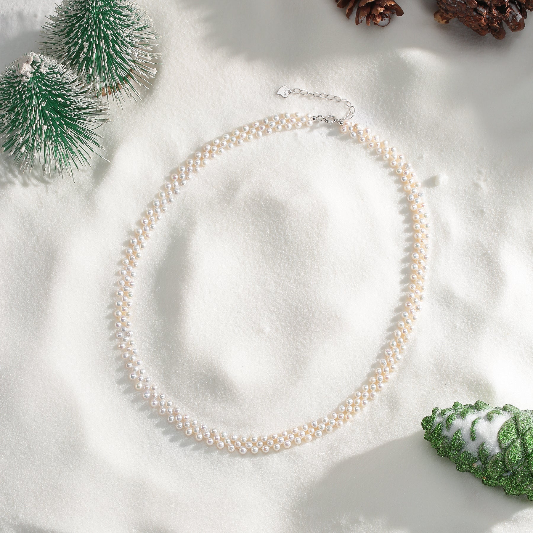2-3mm Mini Freshwater Pearl Layered Necklace