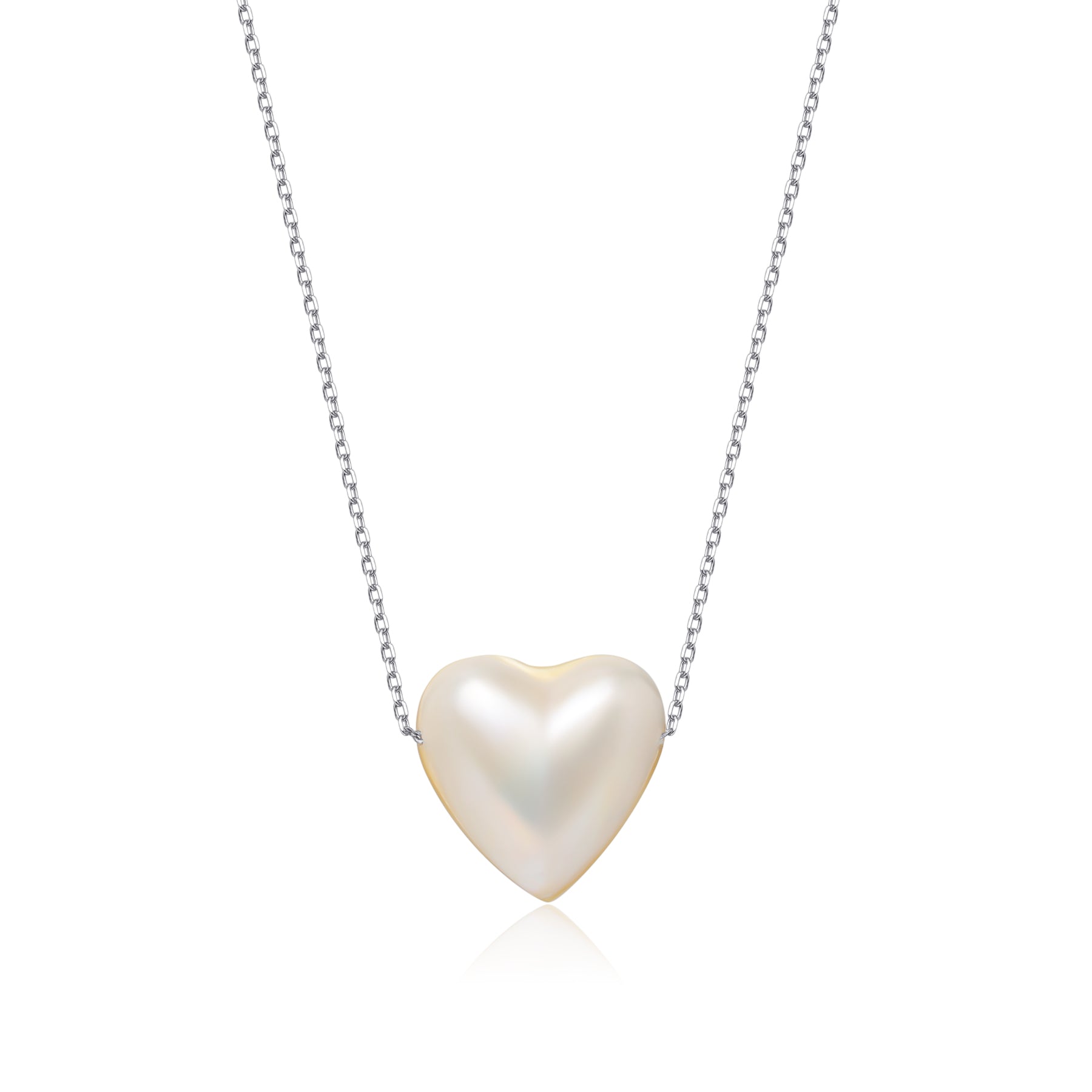 Baroque Pearl Heart Shape Pendant Necklace