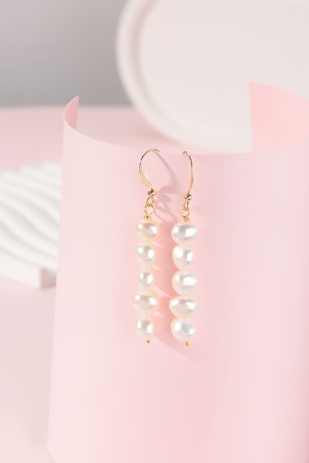 2-3mm Freshwater Pearls Hook Earrings