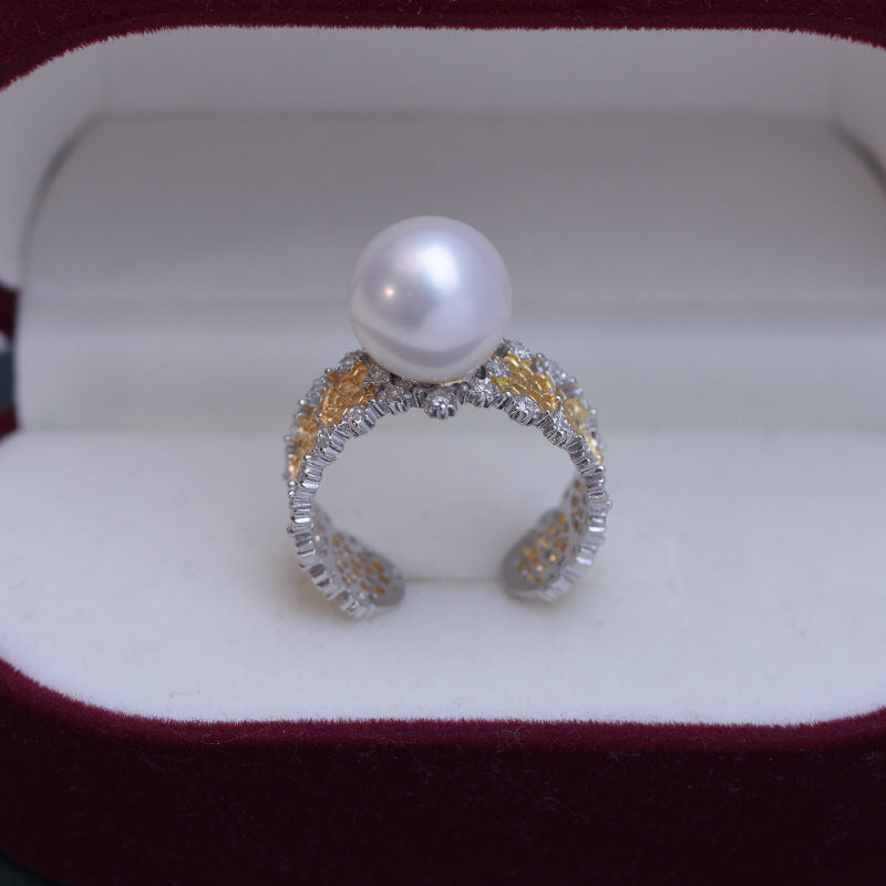 10-11mm Freshwater Pearl & Nyssa Ring