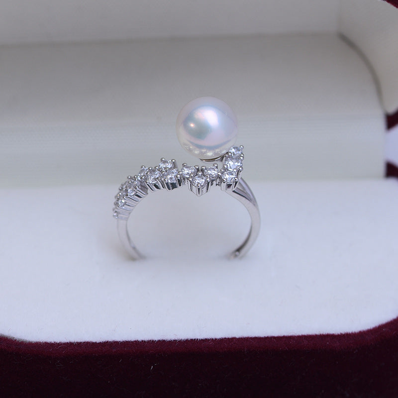 8-9mm Freshwater Pearl & Felicity Ring