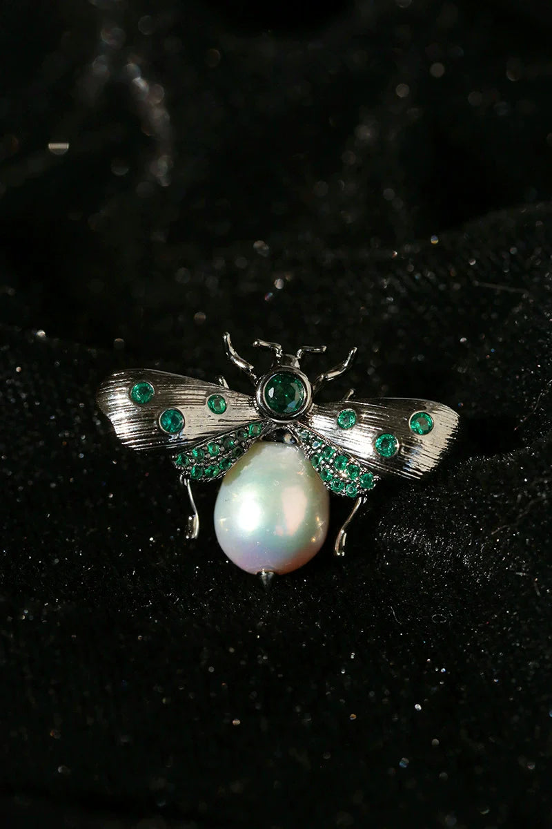 Cubic Zirconia Bee Brooch