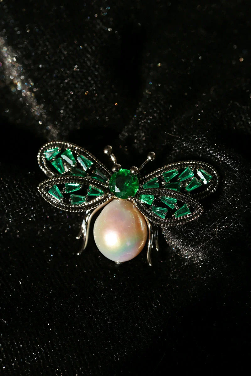 Cubic Zirconia Bee Brooch