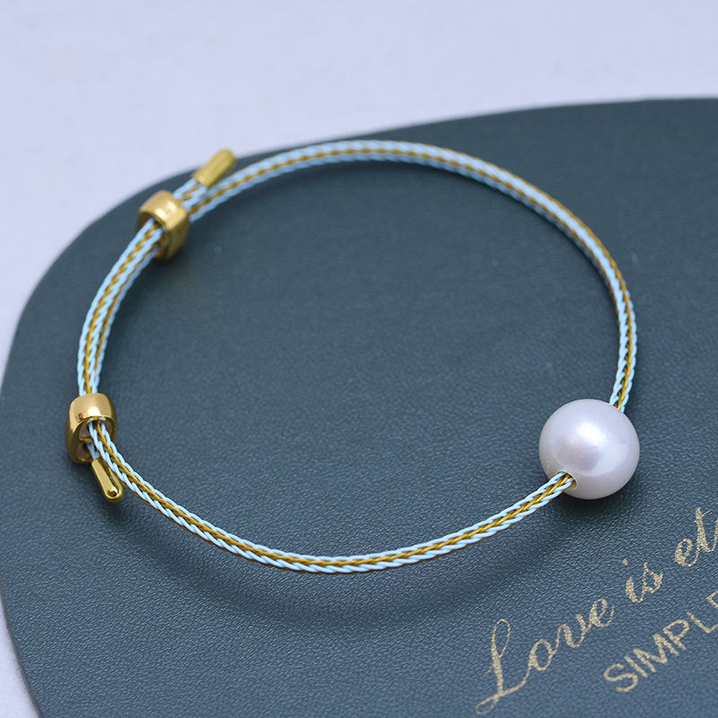 11-12mm Freshwater Pearl Weave Bracelet