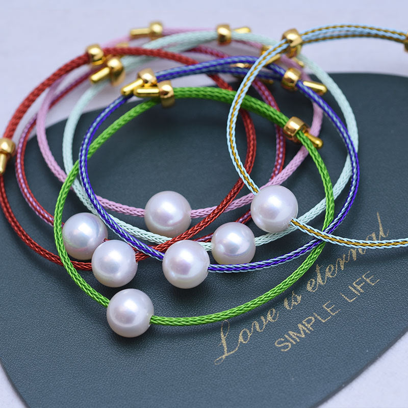 11-12mm Freshwater Pearl Weave Bracelet