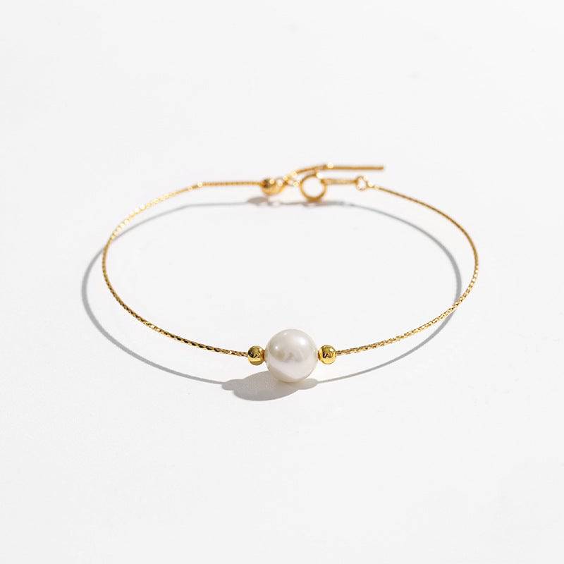8-9mm Floating Pearl Chain Bracelet