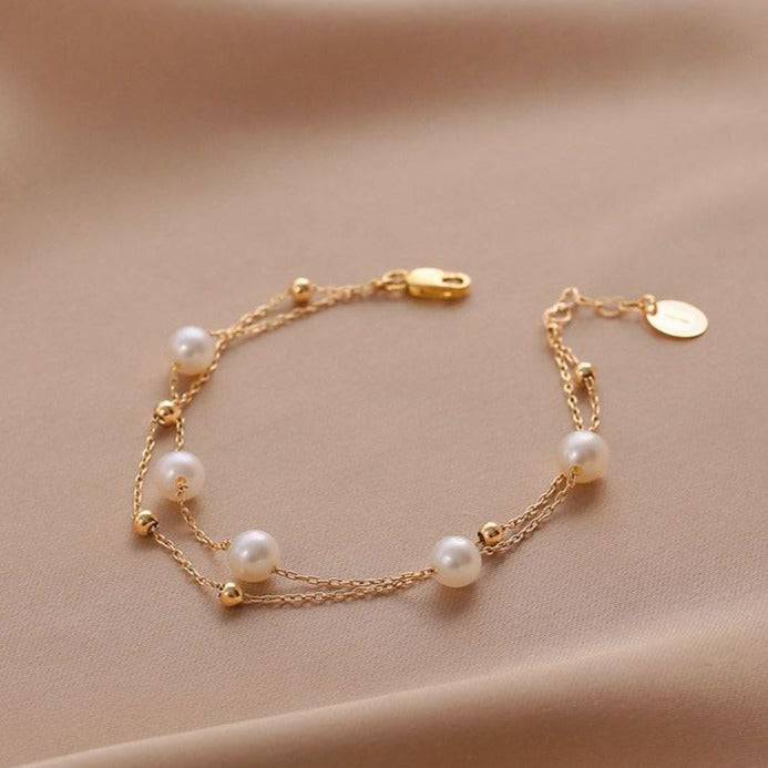 Layered Freshwater Pearl Bracelet