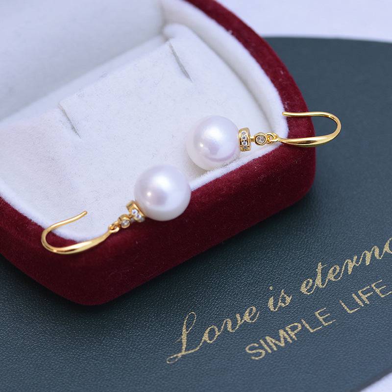 10-11mm Freshwater Pearl Drop Earrings