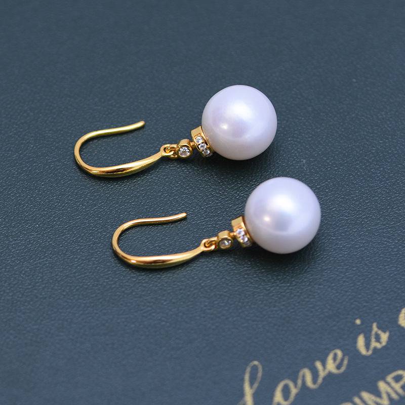 10-11mm Freshwater Pearl Drop Earrings