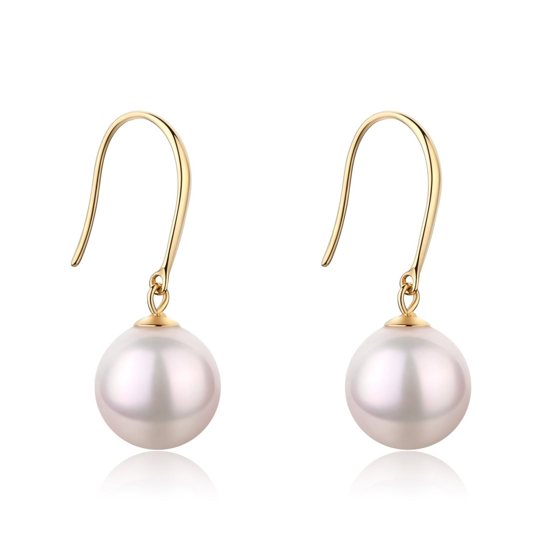 7-8.5mm White Akoya Pearl Leise Drop Earrings