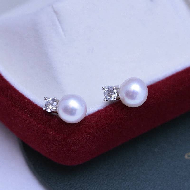 7-8mm Freshwater Pearl & Sasha Earrings