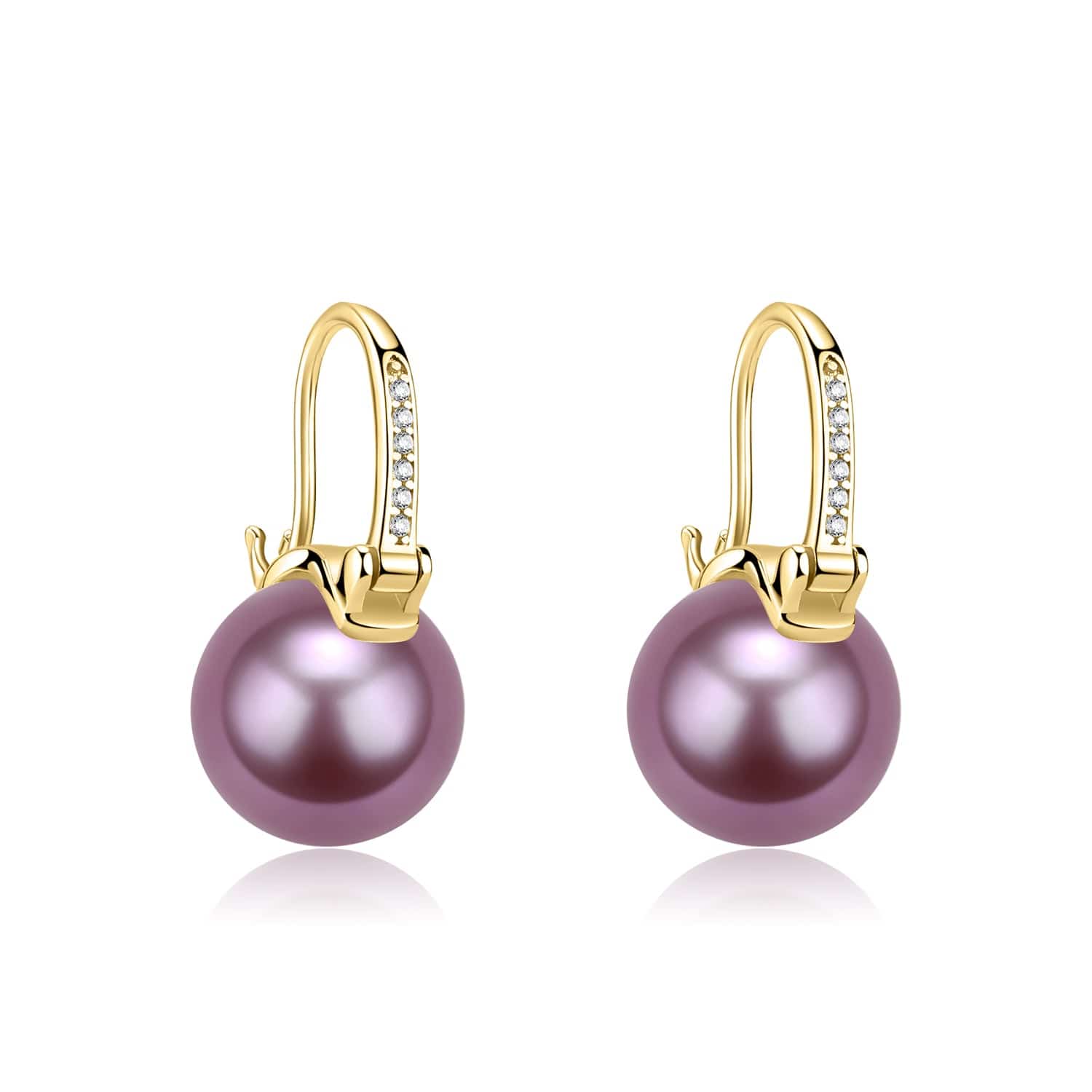 11-12mm Freshwater Pearl Bucket-Shaped Earrings