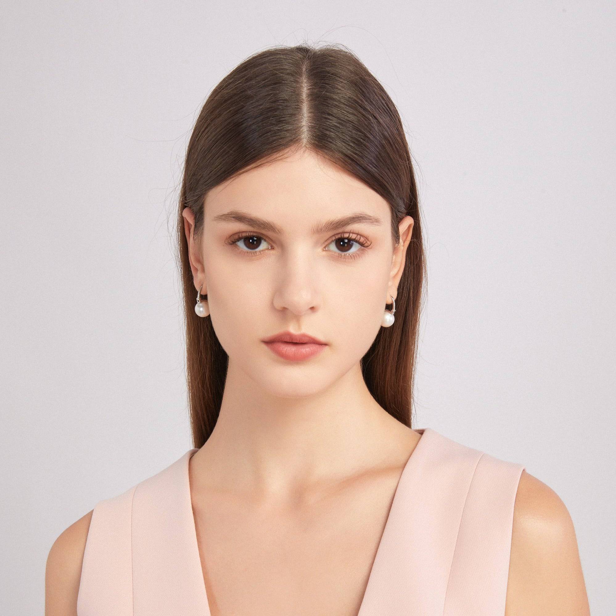 11-12mm Freshwater Pearl Bucket-Shaped Earrings