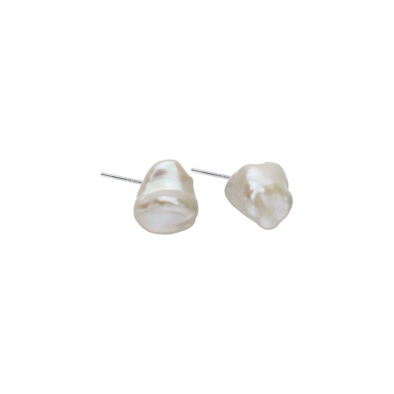 Keshi Baroque Pearl Stud Earrings