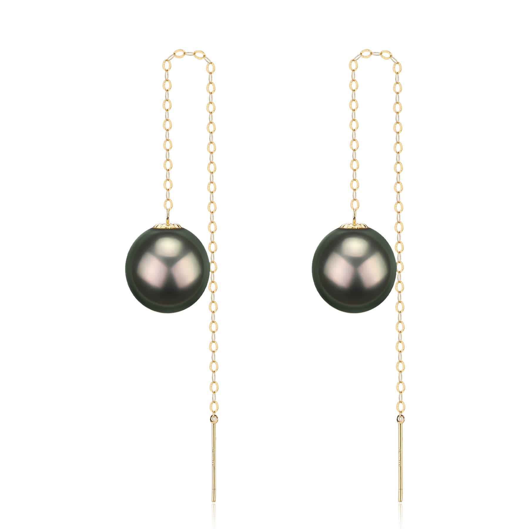 Tahitian Pearl Drop Ear Threaders