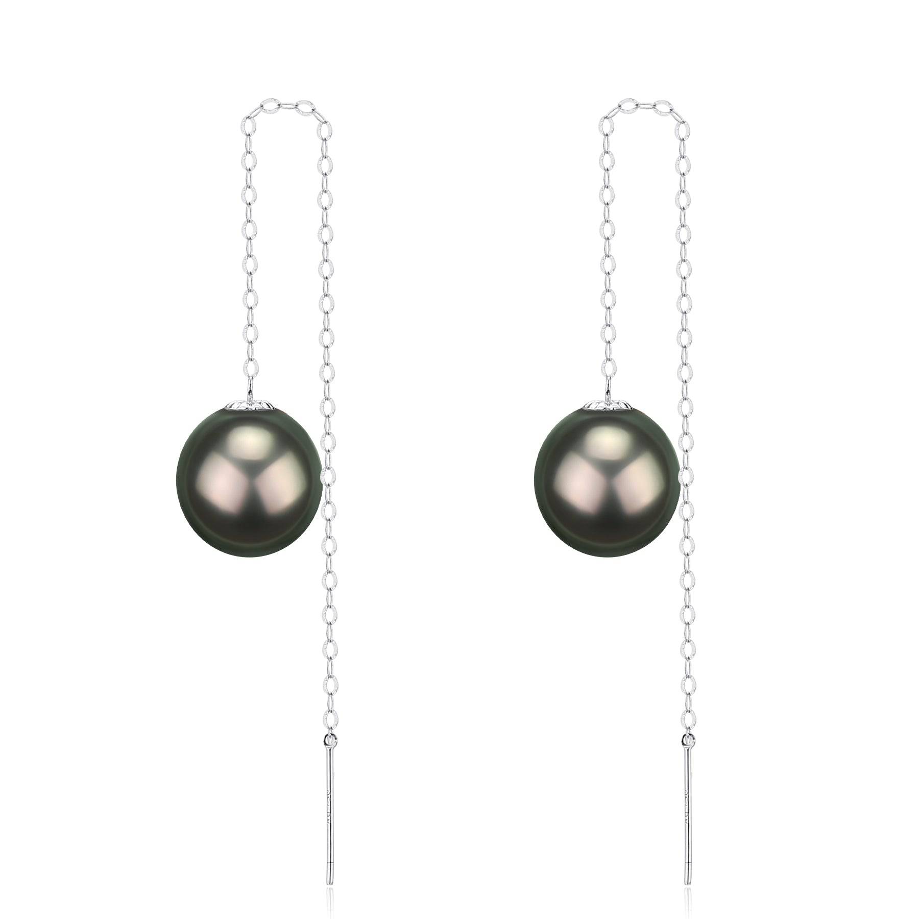 Tahitian Pearl Drop Ear Threaders