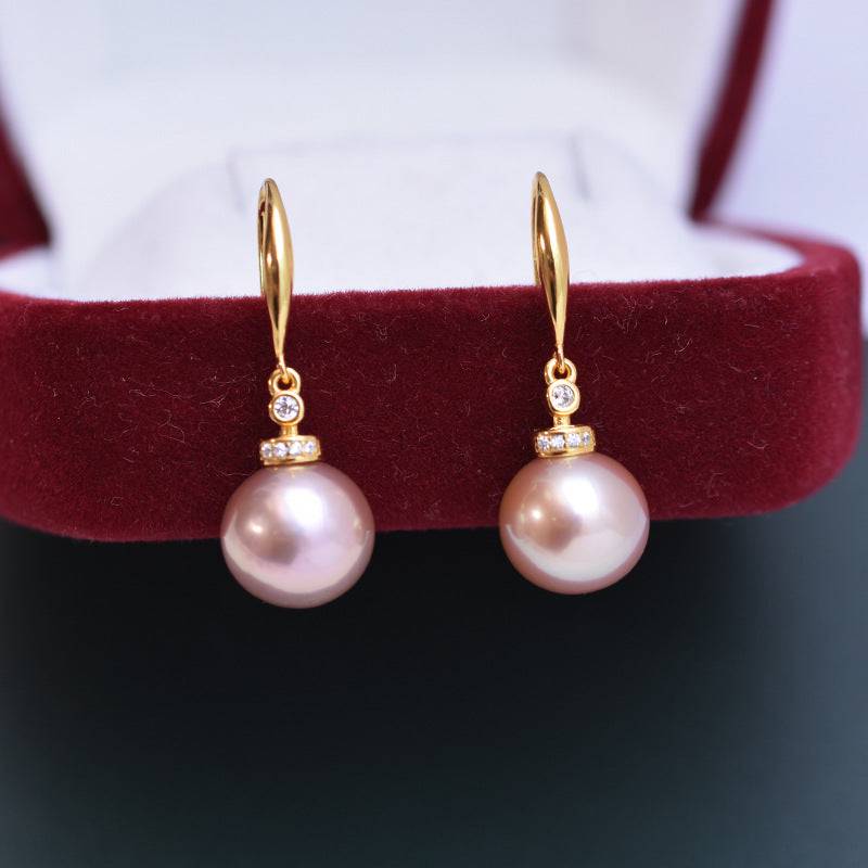10-11mm Freshwater Pearl Drop Earrings