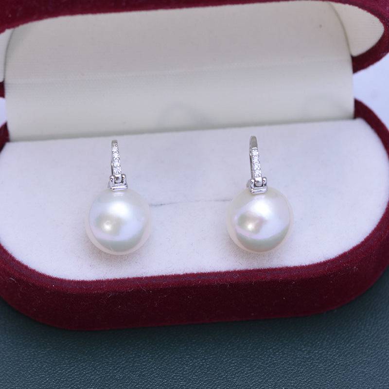 11-12mm Freshwater Pearl Bucket-Shaped Earrings