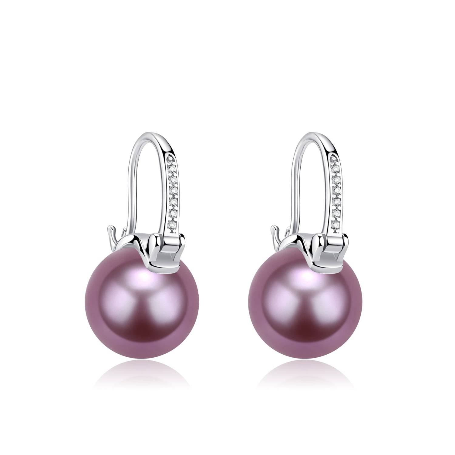 11-12mm Freshwater Pearl Bucket-Shaped Earrings