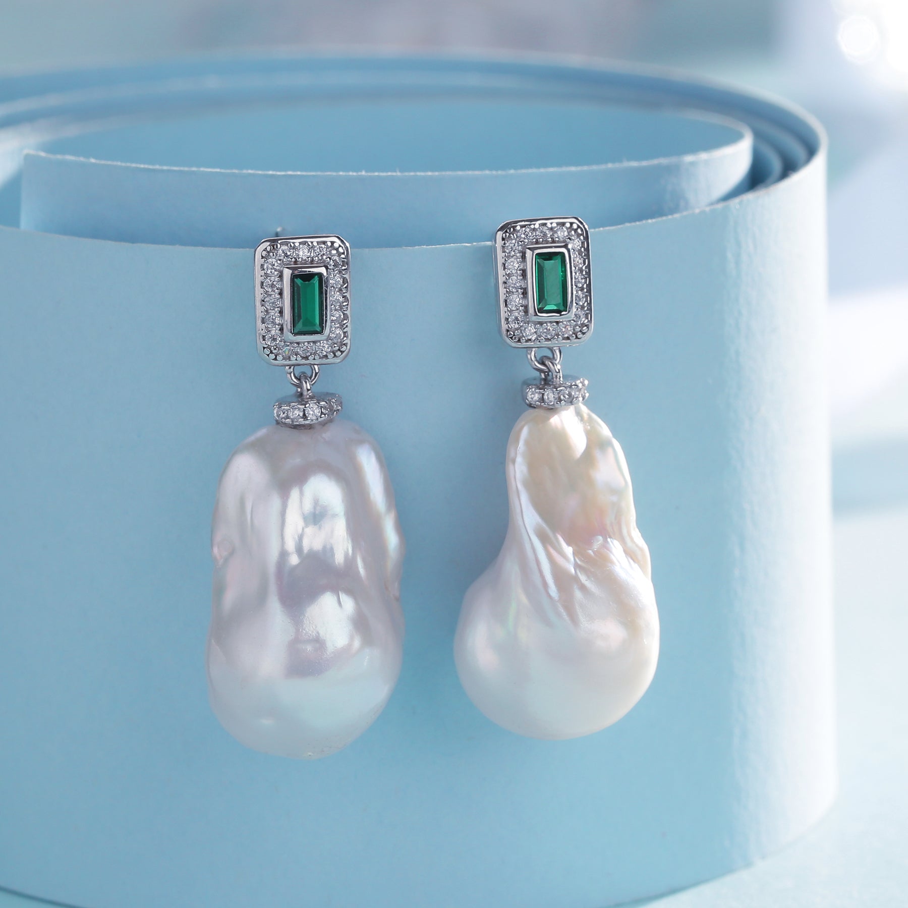 11-13mm Classic Bold Baroque Pearl Earrings