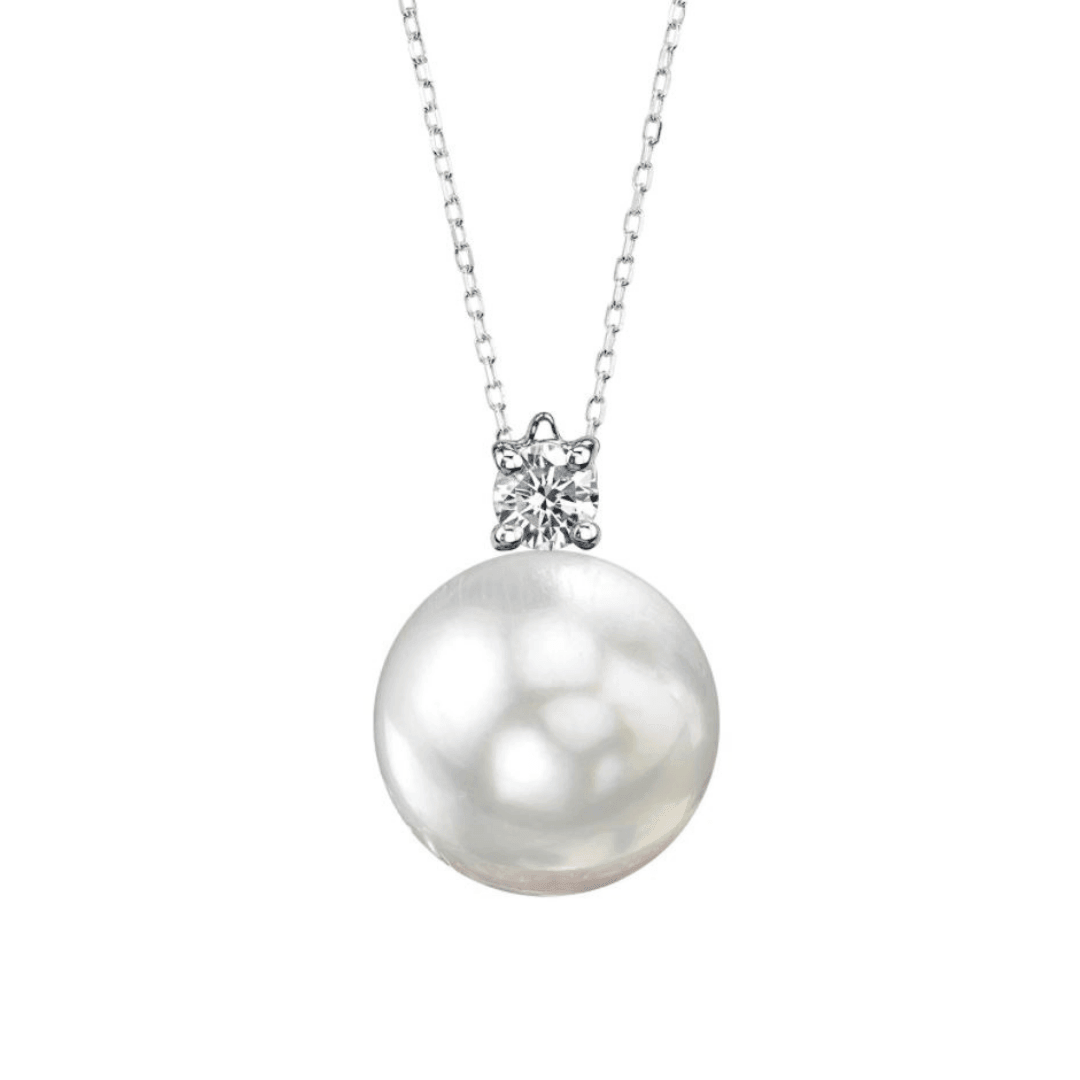 10-11mm Freshwater Pearl & Sasha Purple Necklace