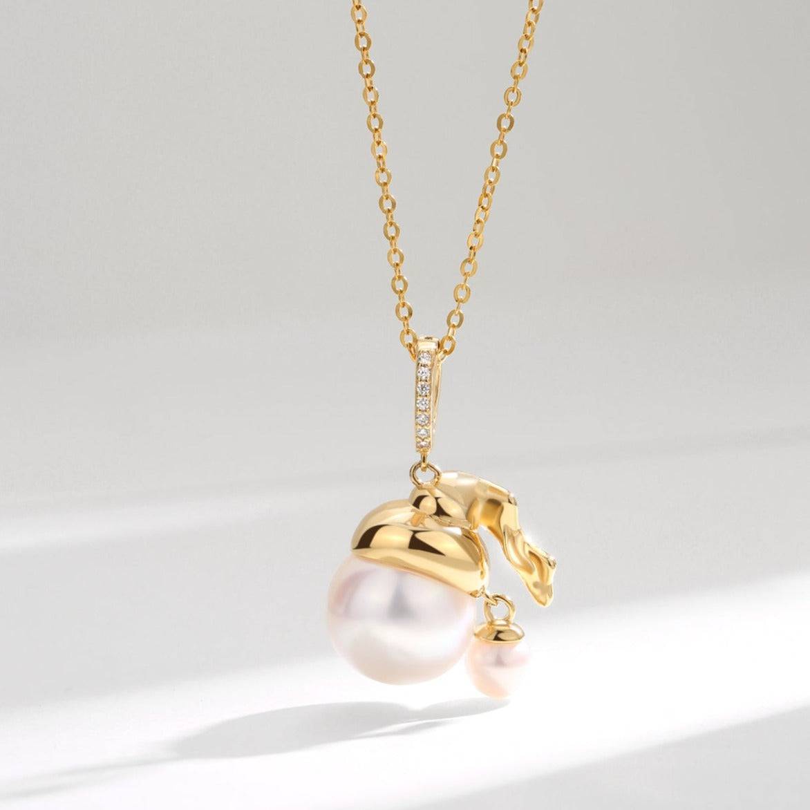 11-12mm Freshwater Pearl "Girl Pendant" Necklace
