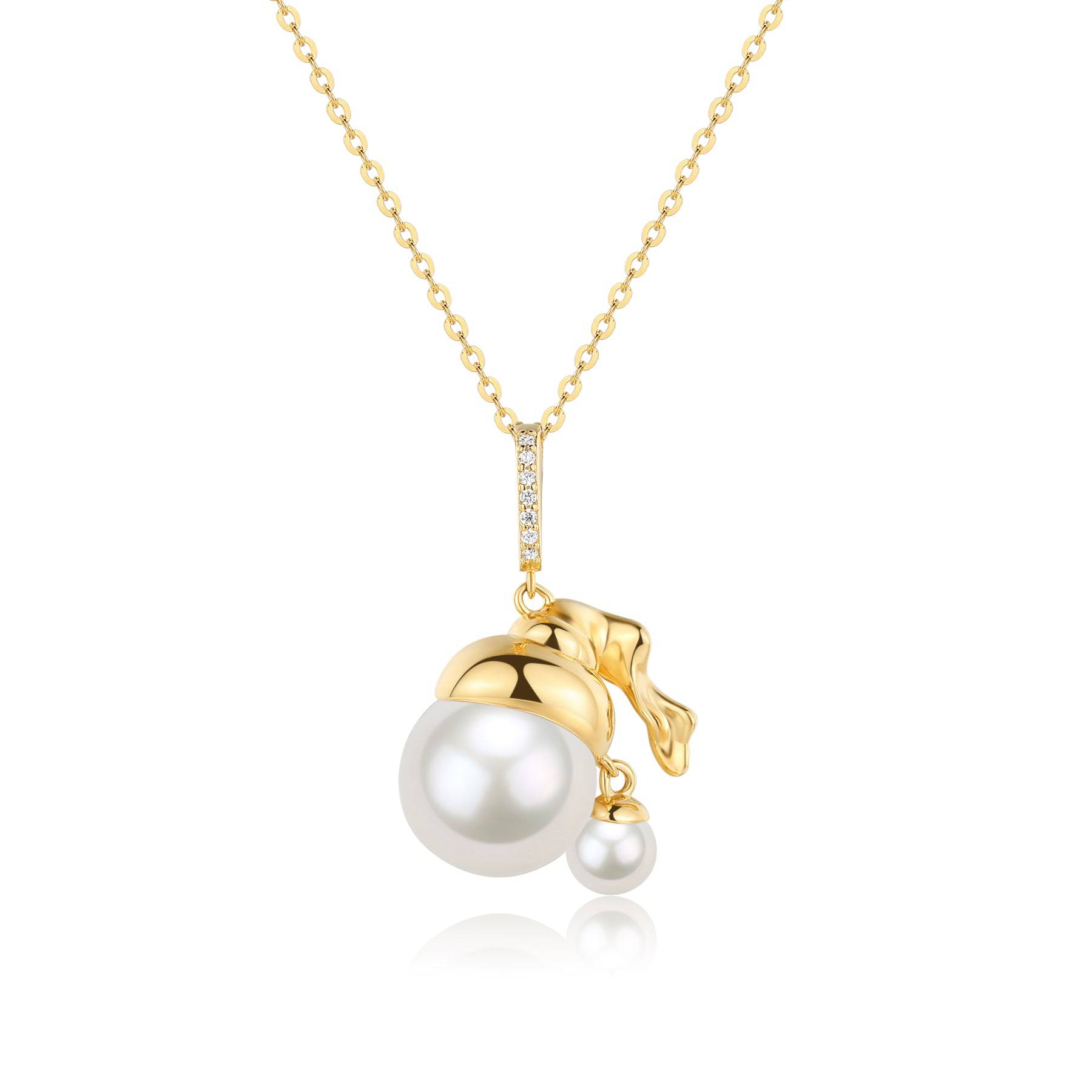 11-12mm Freshwater Pearl "Girl Pendant" Necklace